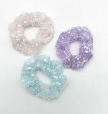 Durable Floral Fabric Hair Accessories Tie Elastic For Party