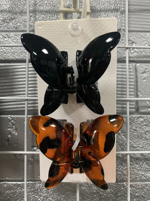 Girls Sweet Butterfly Claw Clips , Lightweight Plastic Hair Clamp