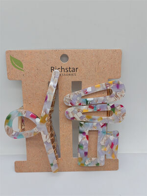 Elegant Acetate Hair Accessories Claw Clip Hairpin Durable Multicolor