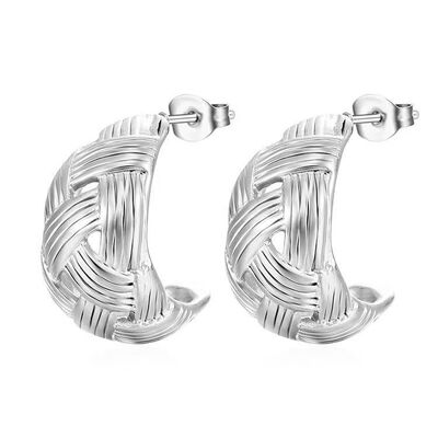 Vintage Abstract Golden And Silver Earrings Classic Style Fashion Jewellery Earrings