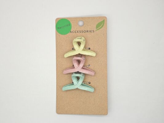 Colorful Small Plastic Hair Claws For Girls , Small Hair Claw Clips For Thin Hair