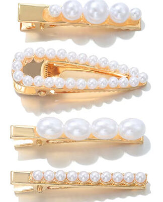 Plain and Lightweight Floral Metal Hair Accessories for Everyday Style