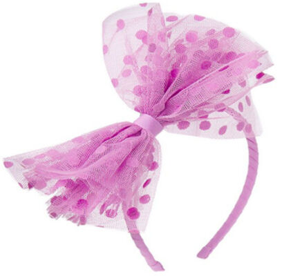 Cute Butterfly Polyester Bowknot Headbands For Little Girls Hairband