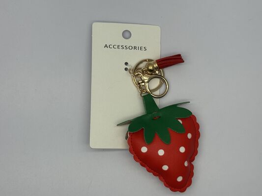 Metal Cute Strawberry Key Chain for Multiple Purpose in Various Shapes Design