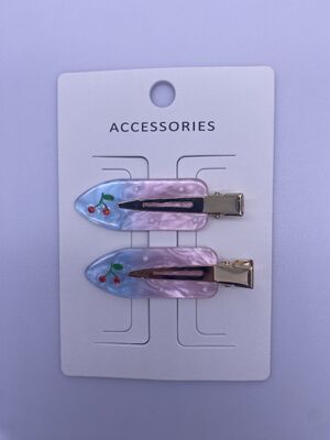 Versatile 2-Packs Acrylic Hair Clips in Various Sizes and Various Designs for Any Occasion