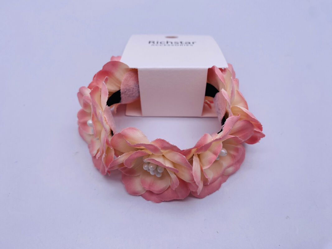 Elegant Flower Hair Accessory Practical Elastic Multi Colored