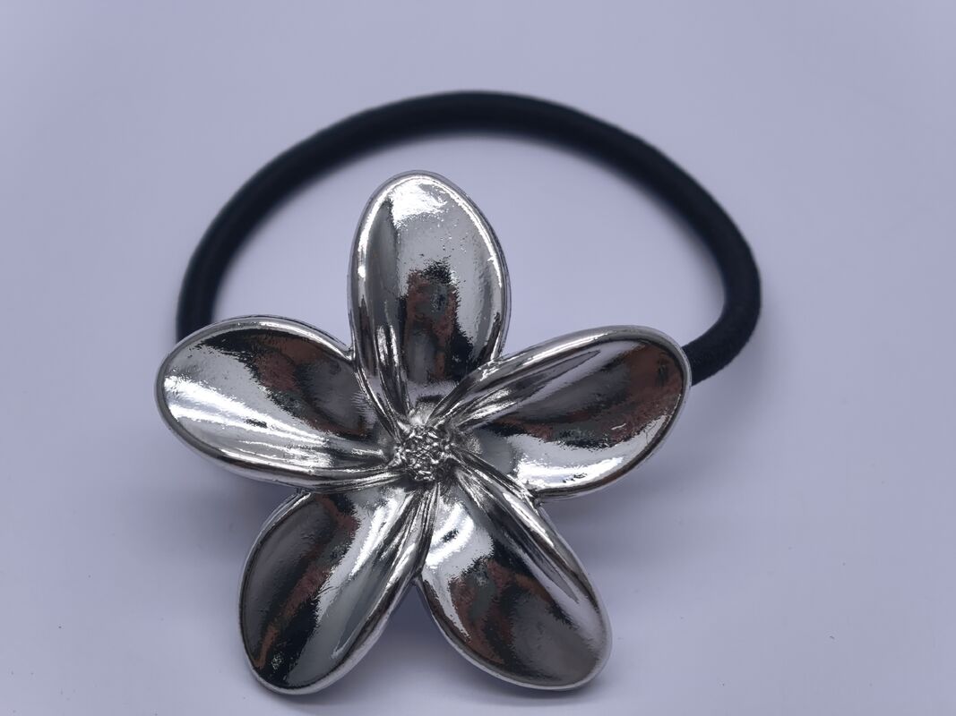 Metal Floral Hair Ties Elastic With Multiple Designs For Women