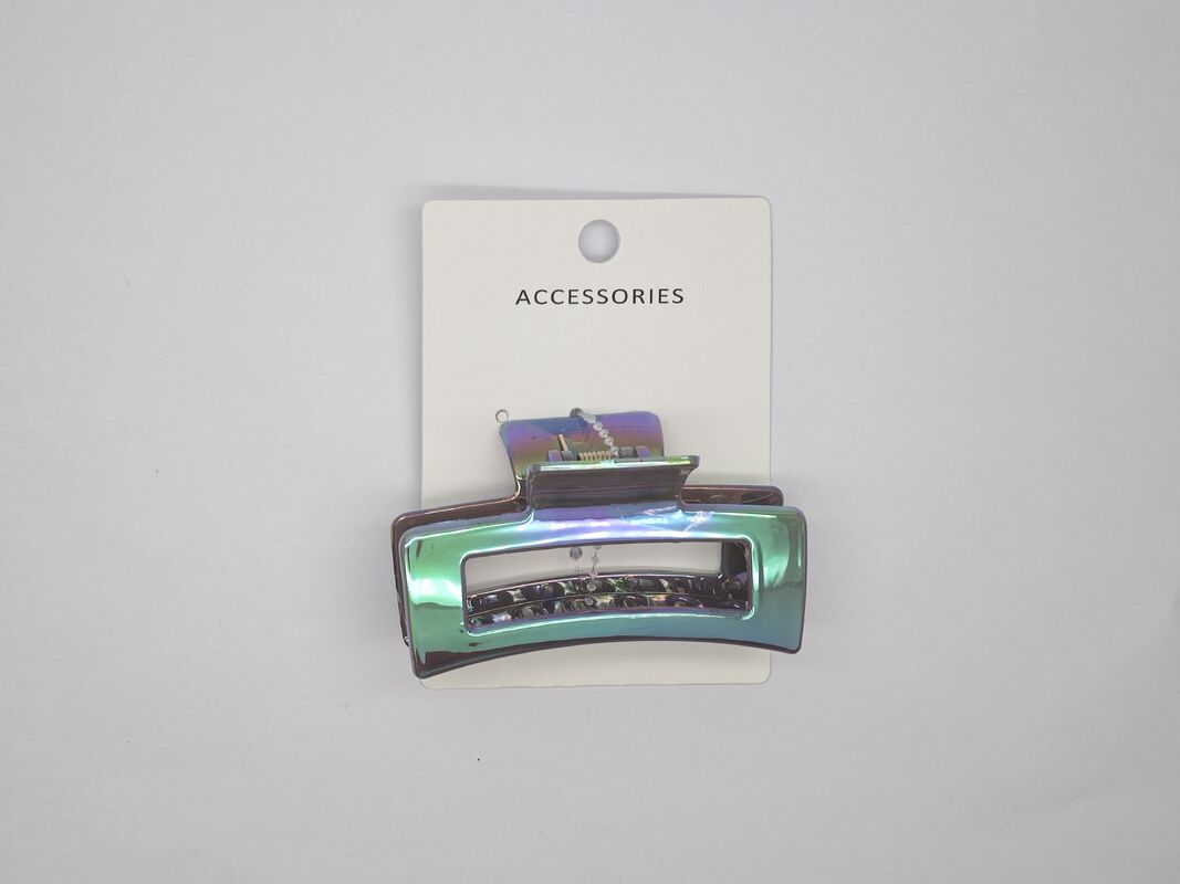 Versatile Custom Acrylic Hair Claw Clip With Intricate Design Various Sizes