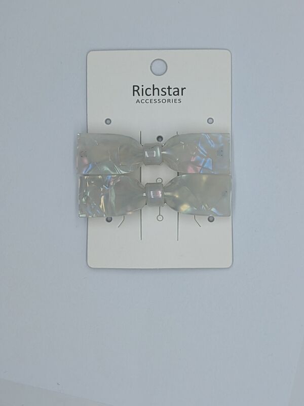 Fashionable Bow Acrylic Hair Clips Wholesale Manufacturer