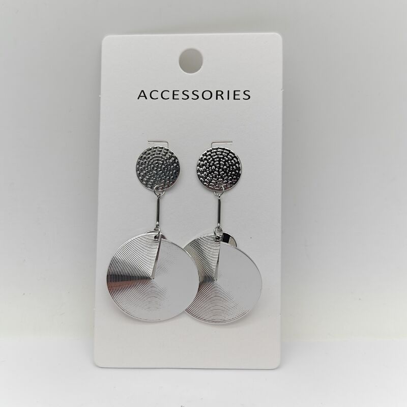 Timeless Durable Silvery Metal Earrings for Women Lightweight and Stylish