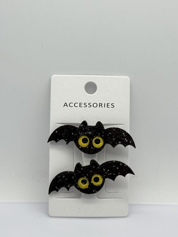 Various Designs Halloween Cute Bat Hair Clips for Adults Age Group Adult